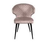 Стул Richard ромб, бархат пепельно-бежевый 25