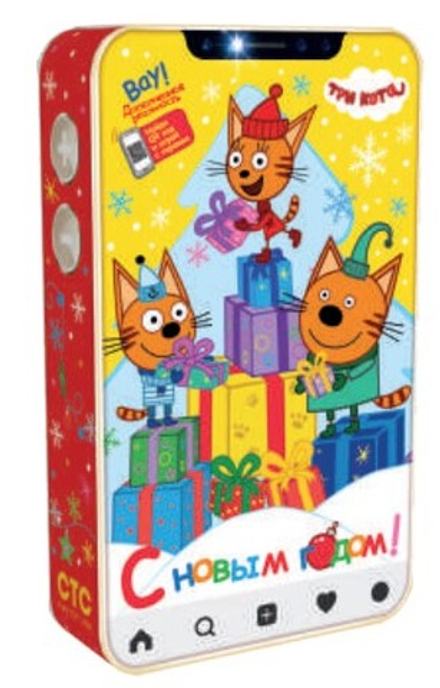 Подарочная коробка для конфет "Три кота" на 500гр (10/250шт)