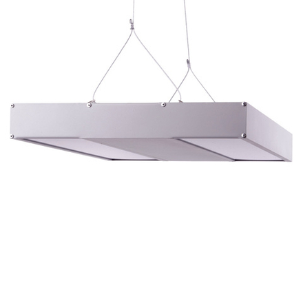 ULO-K16B 2x16W-4000K-L50 5W-3000K IP44 LIGHT GREY Светильник линейный светодиодный подвесной с фоновой подсветкой. Белый свет 4000К. Алюминий. Цвет светло-серый. TM Uniel