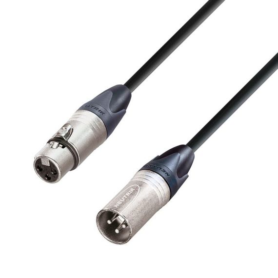 Adam Hall K5MMF0750 - кабель микрофонный NEUTRIK XLR (F) - XLR (M), 2 x 0.22 мм2, 7.5 м, черный