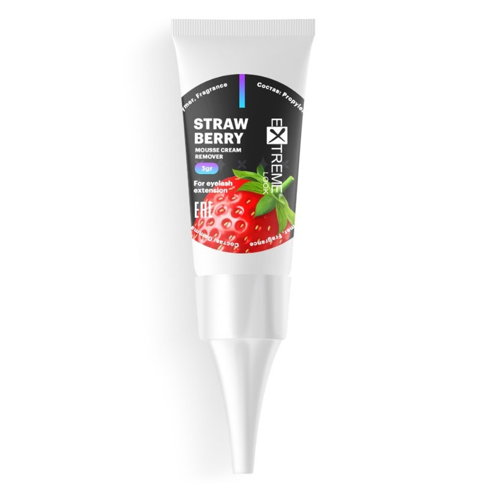 Ремувер крем-мусс в тубе Extreme Look "Sweet strawberry" 10 гр