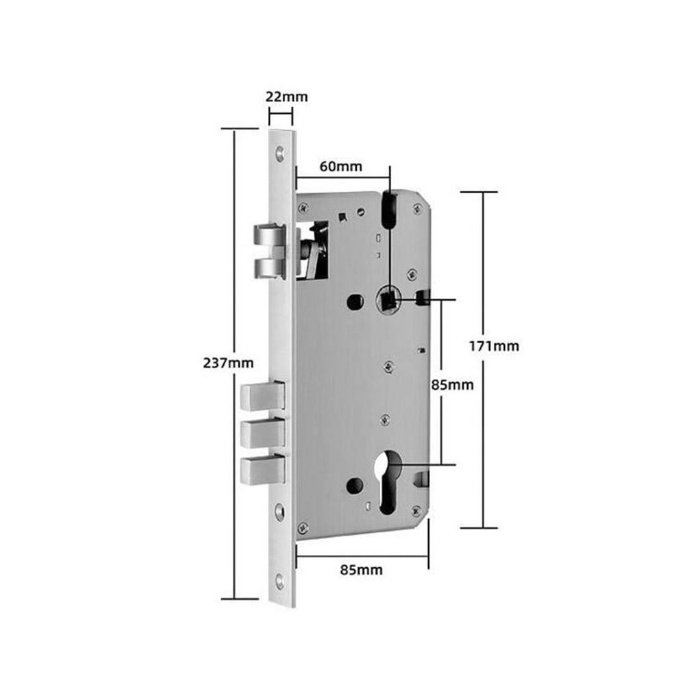 Распашная 3х ригельная мортиза 60x85 TTLOCK