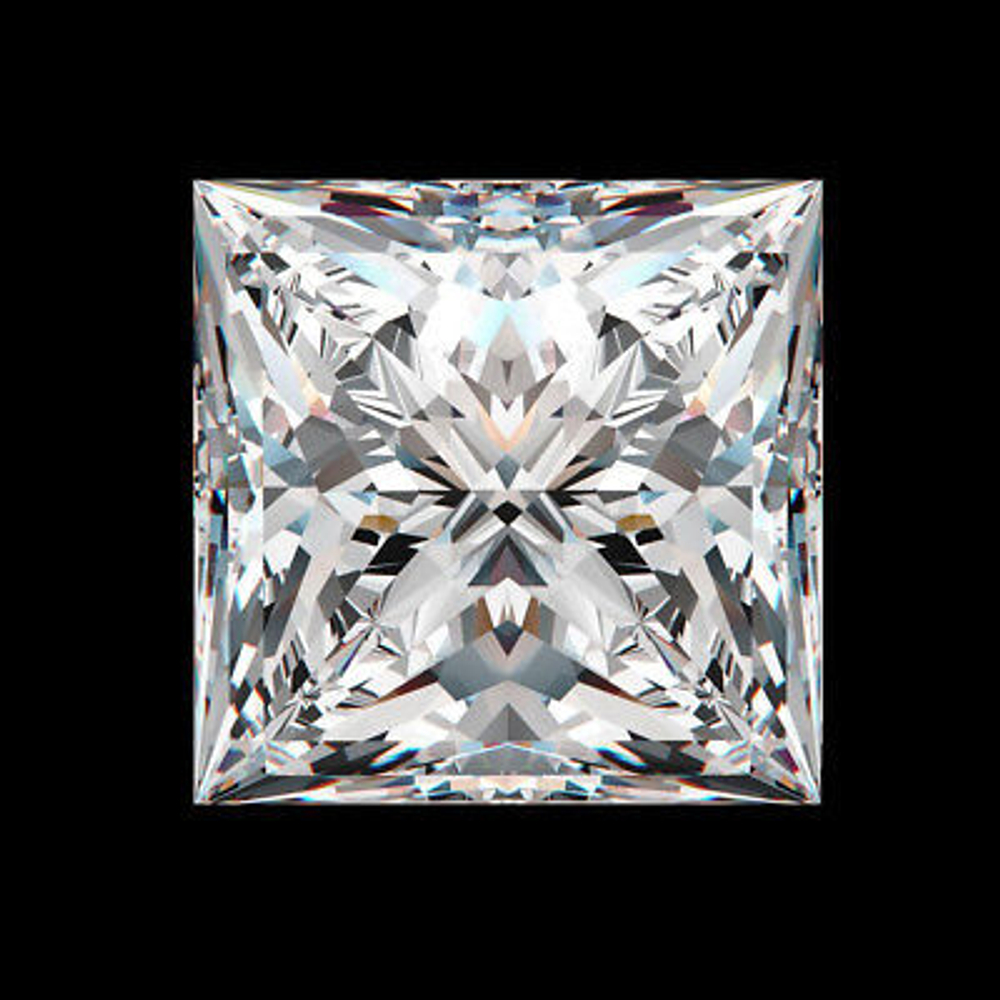 Бриллиант Природный в огранке Принцесса, 65 граней 0,10 , цвет-2, чистота-6, идеальный класс огранки А