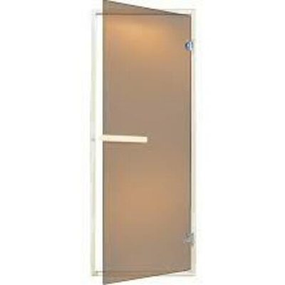 Дверь д/сауны ЛАЙТ 690*1890 бронза мат./хвоя (ручка кноб круглая)