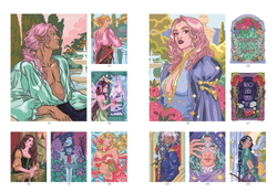 Раскраска по номерам Coloriages mystères - Romantasy, 112 стр.