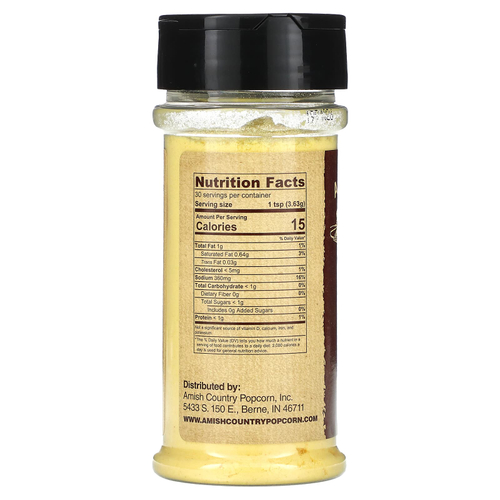 Amish Country Popcorn, Приправа для попкорна, белый чеддер, 108 г (3,8 унции)