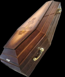 Гроб "Крест фотопечать"