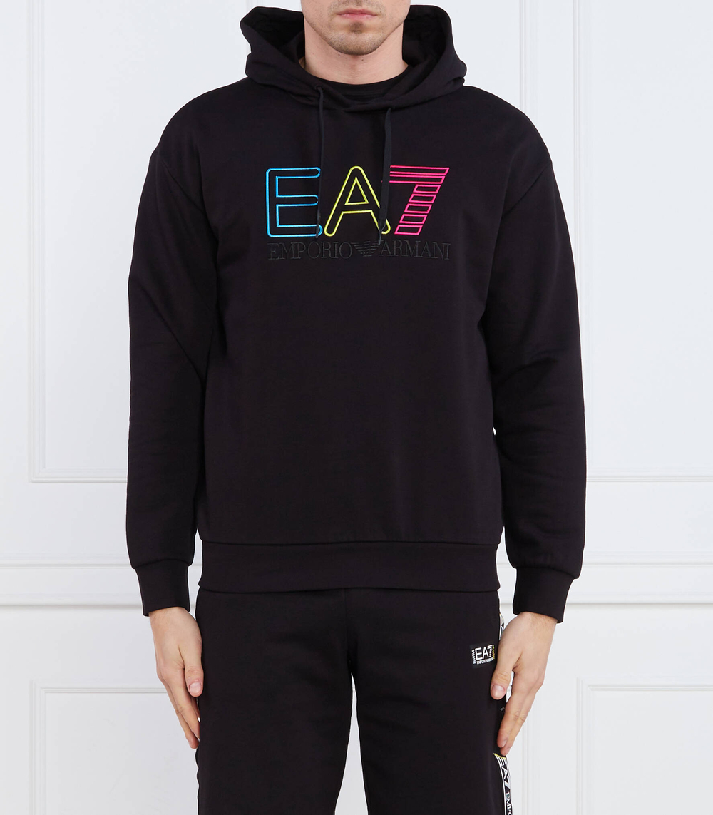 Худи EA7 - черный(3RUM07 PJEQZ)