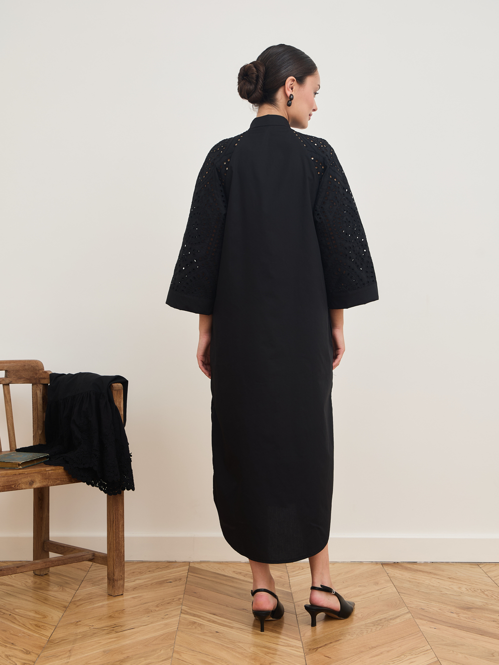 Платье кимоно ажурное