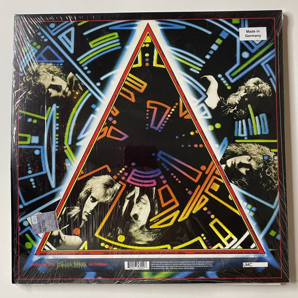 Винтажная виниловая пластинка LP Def Leppard Hysteria (Germany 2017) 2LP