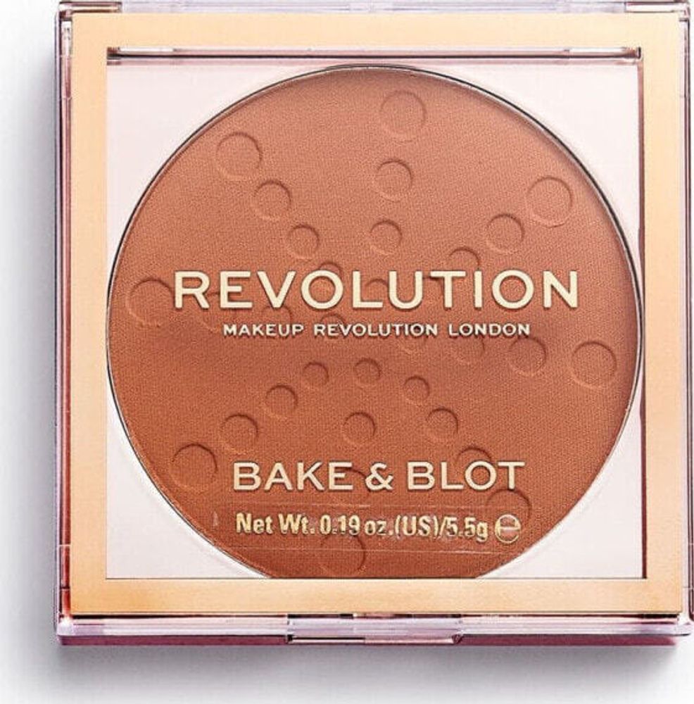 Makeup Revolution Puder w kamieniu Bake &amp; Blot Orange