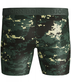 Мужские спортивные боксеры Björn Borg Shorts Per BB Digital Woodland 1P - зеленый