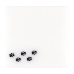 Прозрачные стикеры для заметок с клеевым краем, Alingar, 75 х 75 мм, 50 л., покрытие starlight touch, "Сat TRACKS", голубой, водонепрониц., европодвес