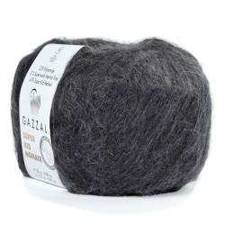 Пряжа Super Kid Mohair, 25г,237м, 47%супер кид мохер,31%мериносовая шерсть, 22% па (цена за 1шт)