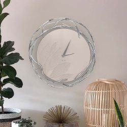 Часы настенные Арт Колор Серый агат Сильвер