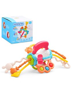 Игрушка развивающая-погремушка Веселые зверята (G308)