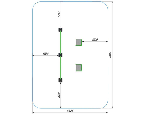 Перекладины стационарные разноуровневые СО-10Г