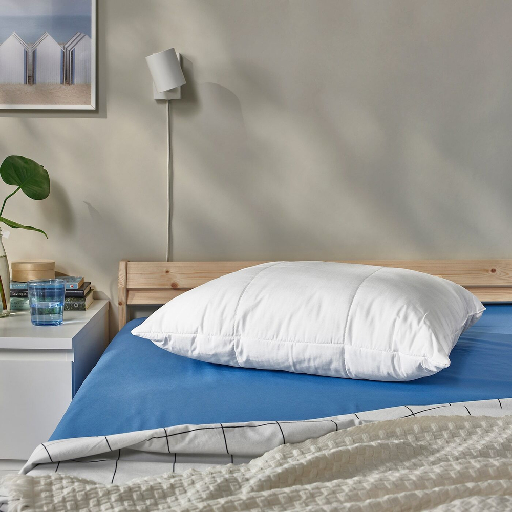 IKEA SENAPSMOTT  (ИКЕА СЕНАПСМОТТ)  -  Подушка, высокая, с охлаждающей тканью, 50x60 см