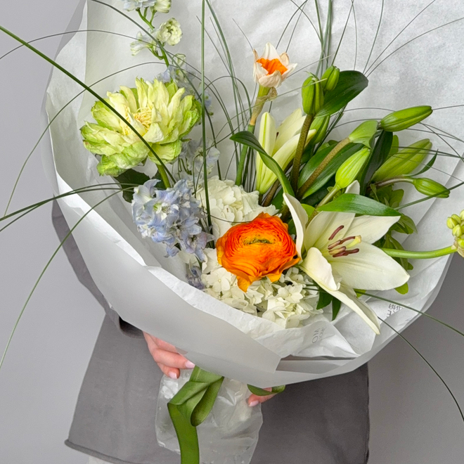 Авторский букет Жгучие солнце