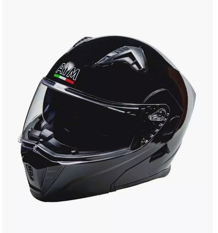 Шлем модуляр AiM JK906 Black Glossy, XS