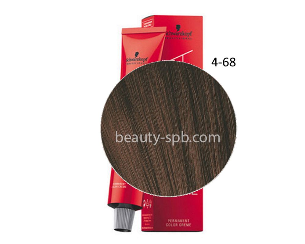 Schwarzkopf Professional краска для волос Игора Royal цвет 4-68 Средний коричневый шоколадный красный 60мл