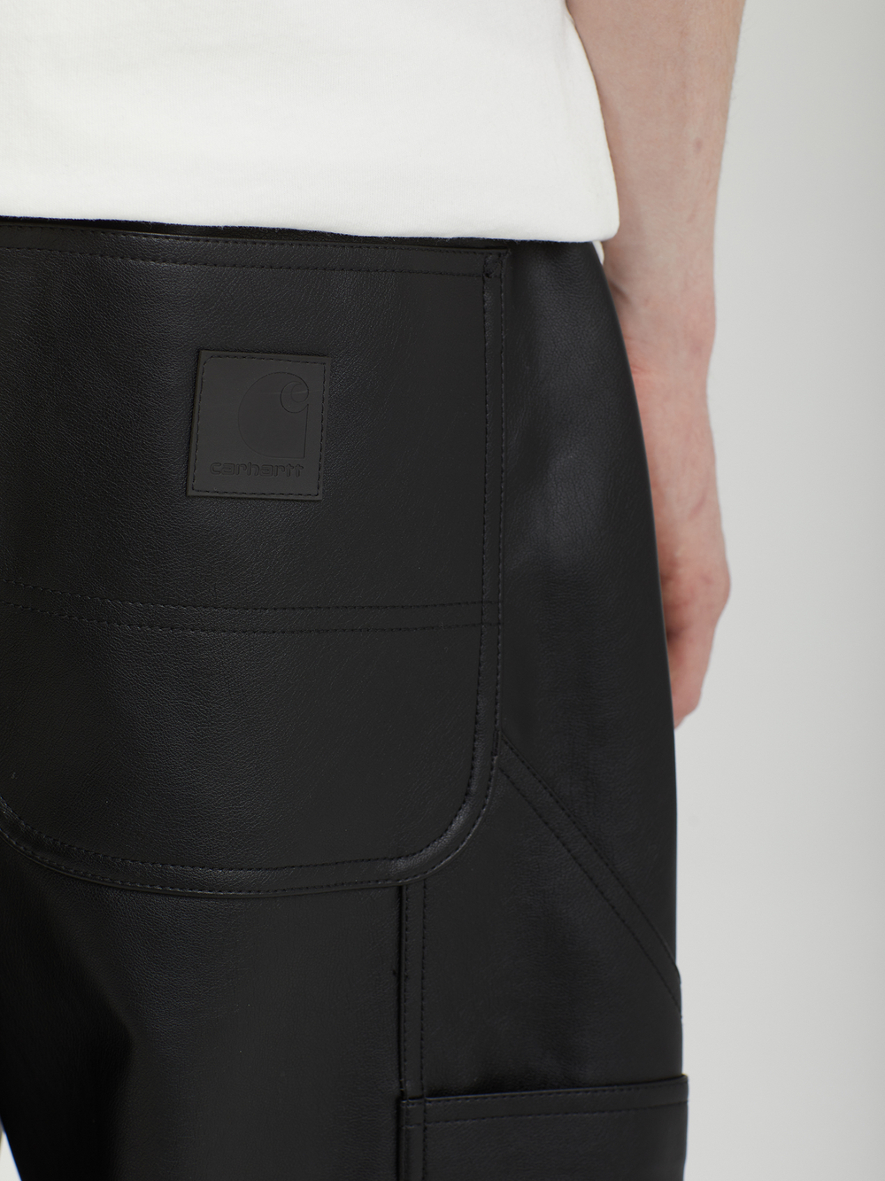 Мужские Брюки Single Knee Leather