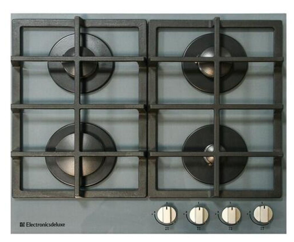 Поверхность варочная  Electronicsdeluxe GG4_750229F-014 (серое стекло газ/к., 60*51) Россия