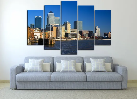 Модульная картина "Город на воде"