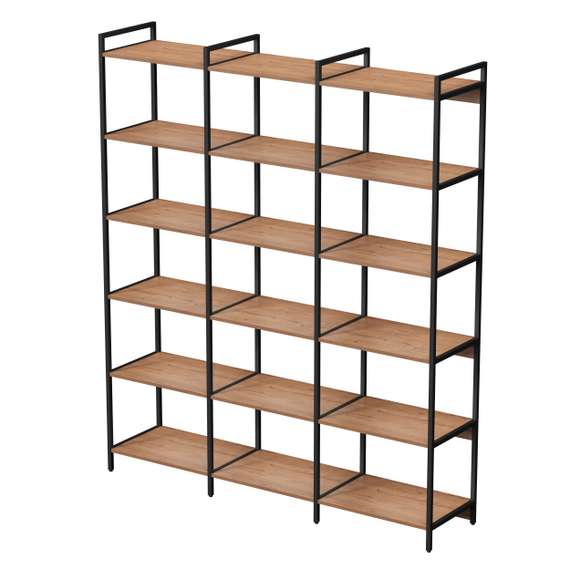 10СВТ.6.600 Стеллаж высокий тройной 6 полок (1760*400*2080)