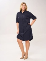 Платье-рубашка с карманами