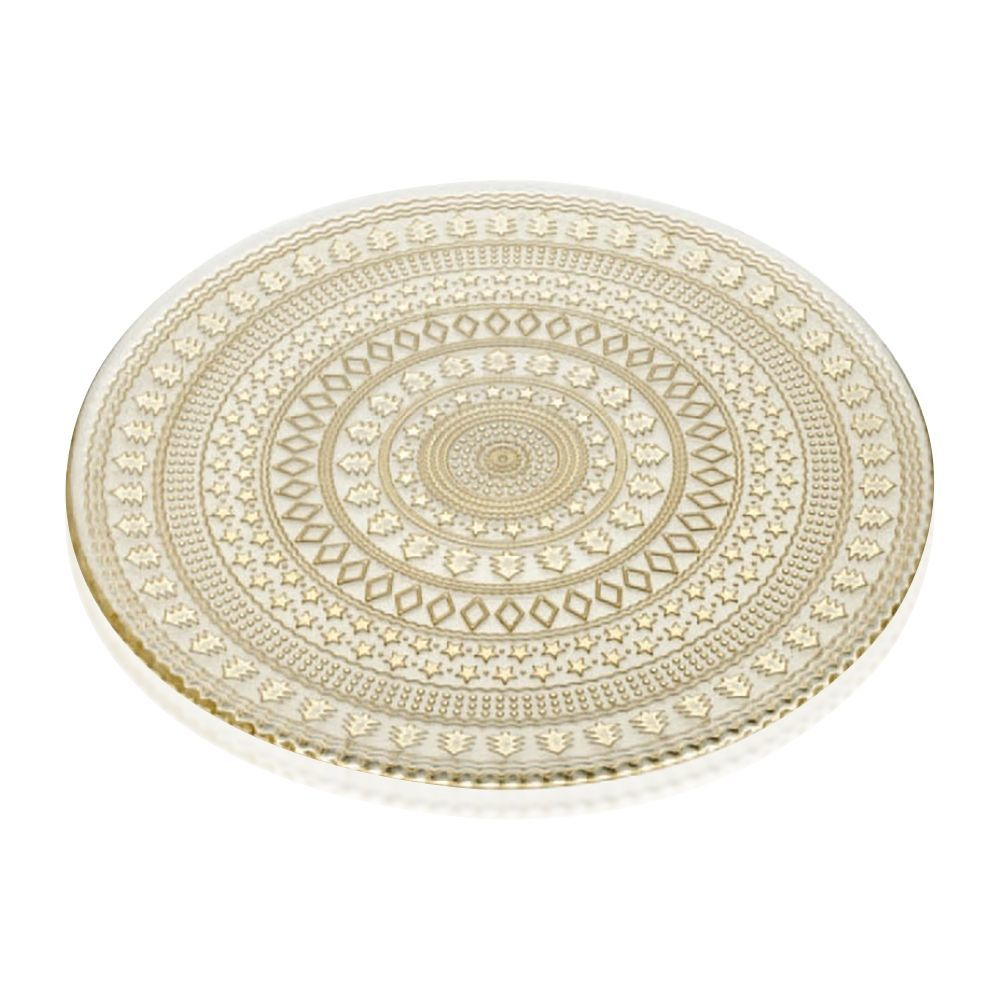 Блюдо для торта 33см IVV Holiday с золотым декором Италия