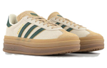 Adidas originals Gazelle BOLD W non-slip wear-resistant low-top sneakers women's white and green