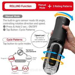 Мастурбатор с вращением - Набор Tenga Flip Zero Electronic Vibratation