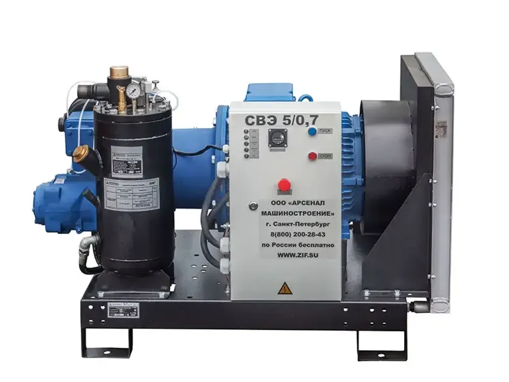 Винтовой компрессор ЗИФ-СВЭ-4,4/1,0У без кожуха -40°... +40°С