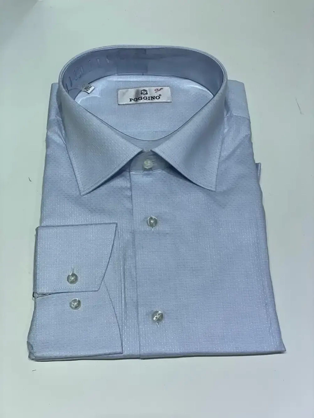 Рубашка с длинным рукавом приталенная