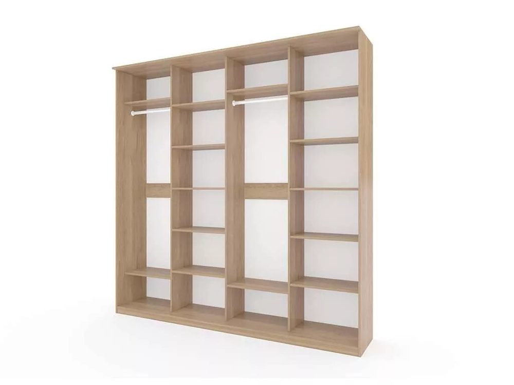 Шкаф купе Модерн 2362х600 4-х дверный 4-х секционный фотопечать №2 ясень