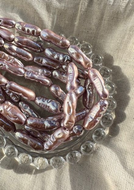 Жемчуг Продольной формы 8мм, майорка lux (1шт)