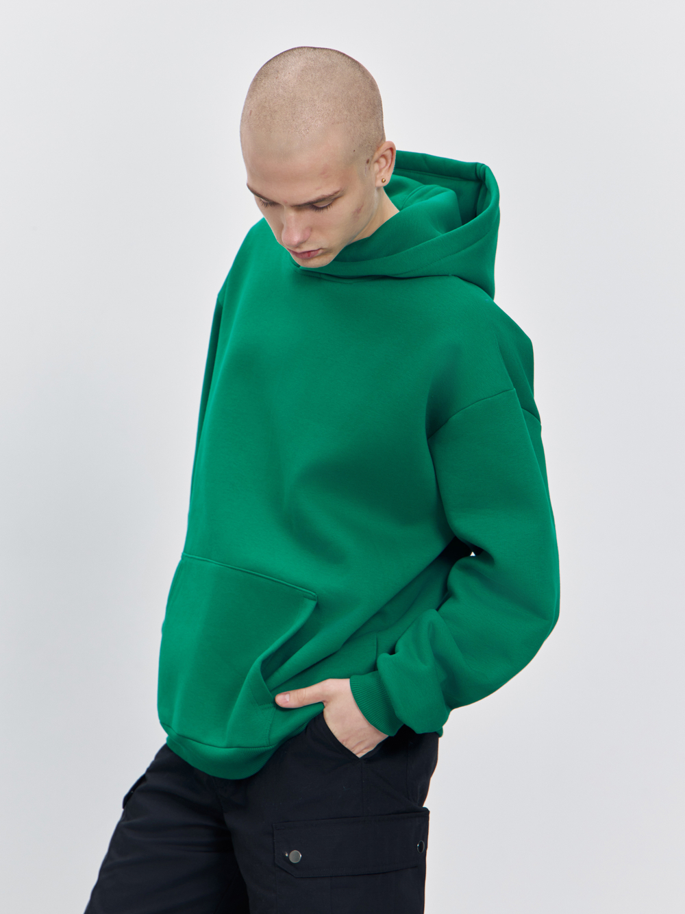 Худи с начесом (зеленый)