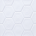 Панель самоклеящаяся 30*30см "Соты", цвет белый (YL-D01)