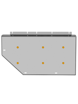 Защита бака (с креп.) для LiXiang L7 (24-н.в.) 1.5 гибрид AT 4WD (алюминий, 3 мм)  NLZ.28.01.630A