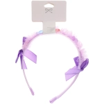 Ободок для волос детский «БАМБИ БУМ», сердечки, цвет розовый, лавандовый и голубой, 1.5см