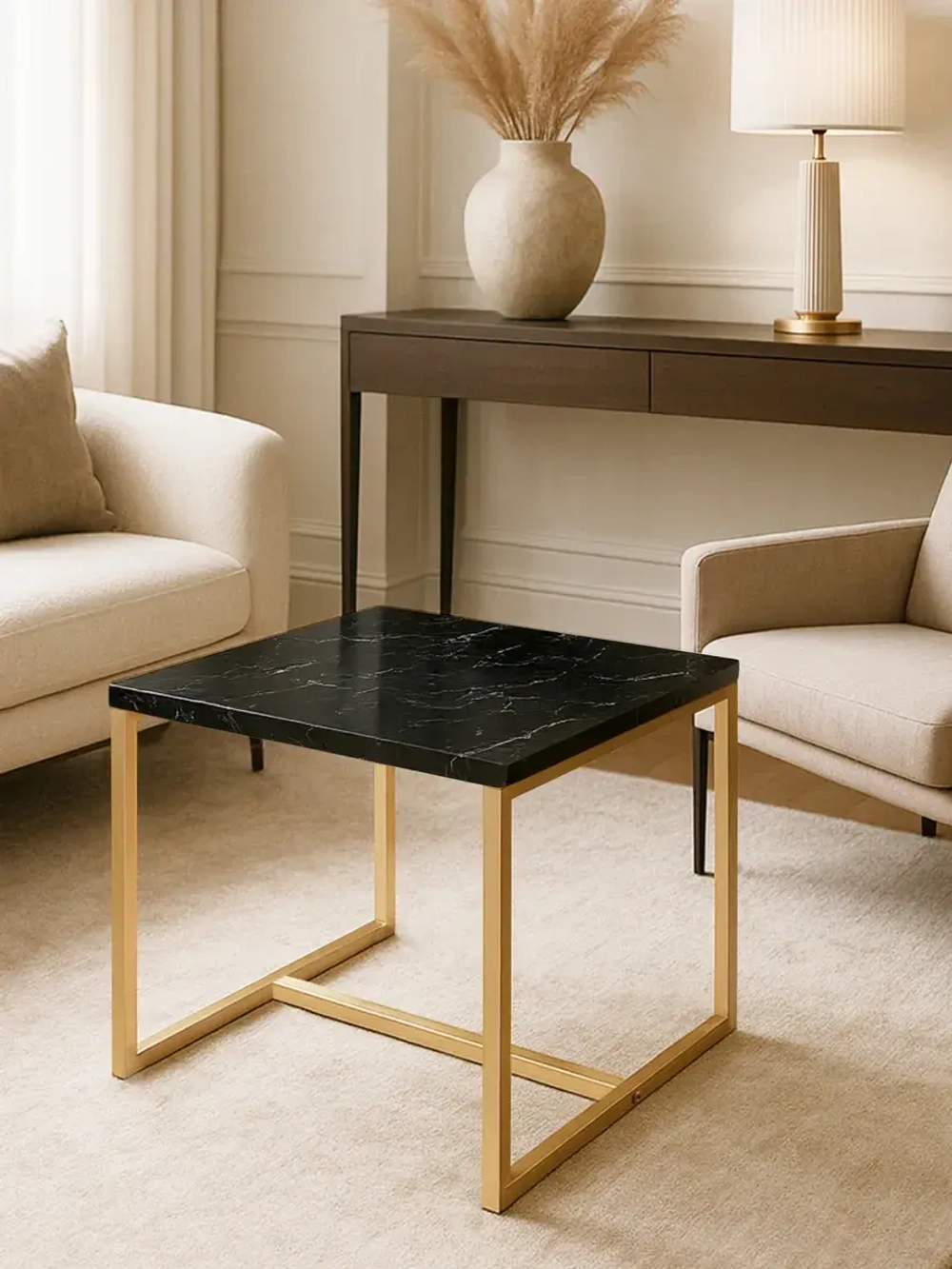 Компактный журнальный стол Куб - ЗЧ - ЛДСП в ПВХ