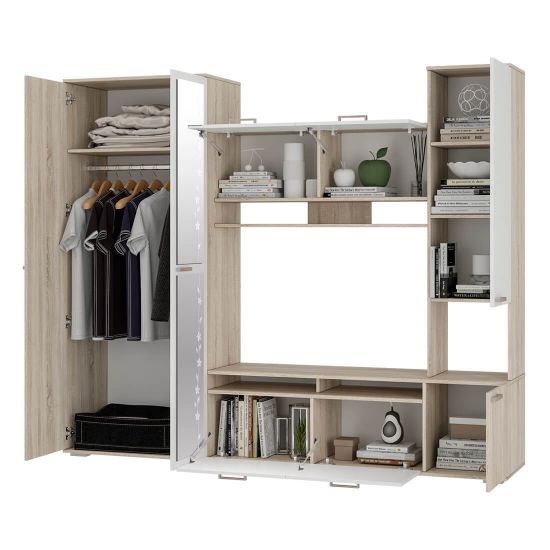 Гостиная ЛУКАС дуб сонома/белый (2300*1940*440) /5/