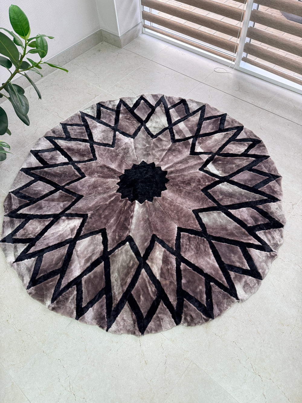 Ковер шкура натуральная овчина меховой