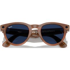 Умные очки Ray-Ban Meta Headliner RW4009 (Цвет: Shiny Caramel / Transitions Sapphire)