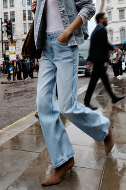 ZARA ДЖИНСЫ Z.04 FULL LENGTH С ВЫСОКОЙ ПОСАДКОЙ, ГОЛУБОЙ