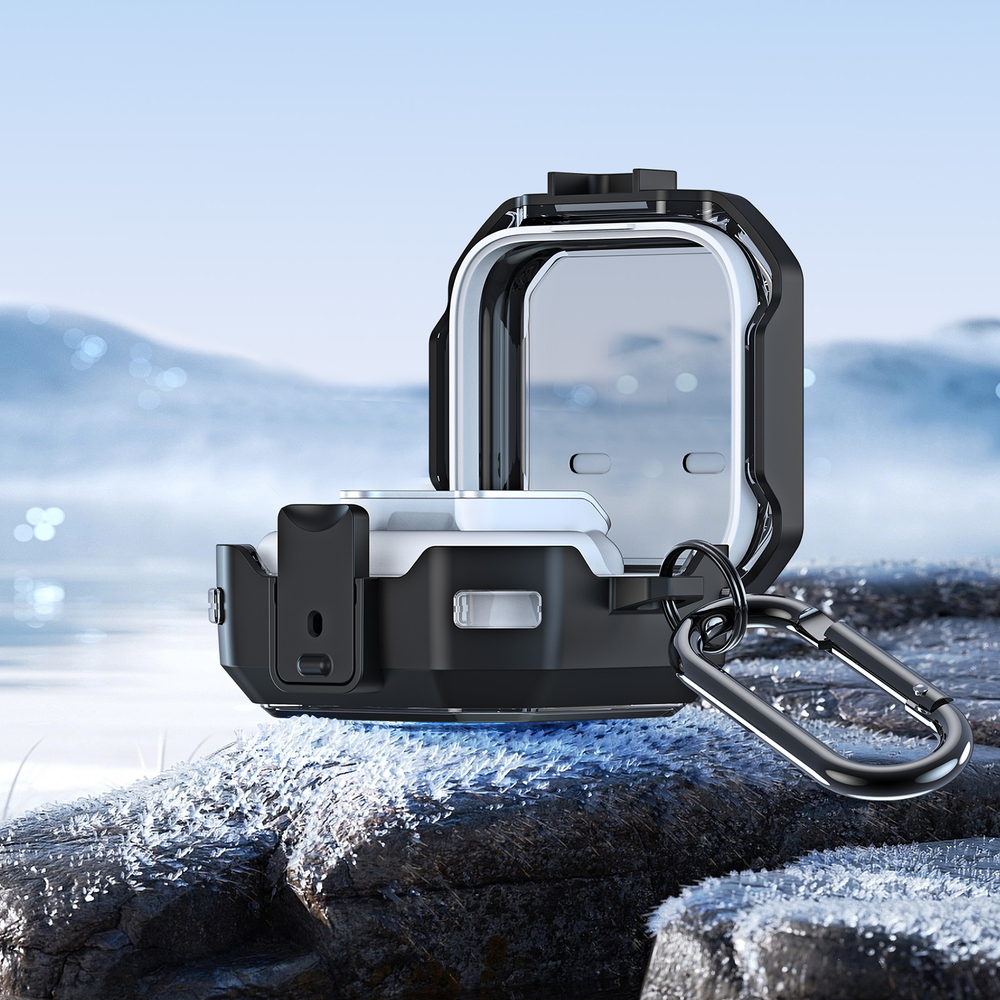 Чехол с черными рамками из TPU и PC для наушников Samsung Buds4 и Buds 4 Pro, серия SECD Series Case от Dux Ducis