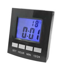 Часы с термометром и будильником говорящие Kromatech SH-691