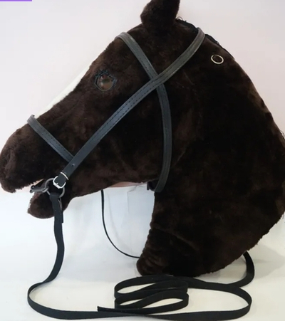 Узда кожаная с ременный поводом