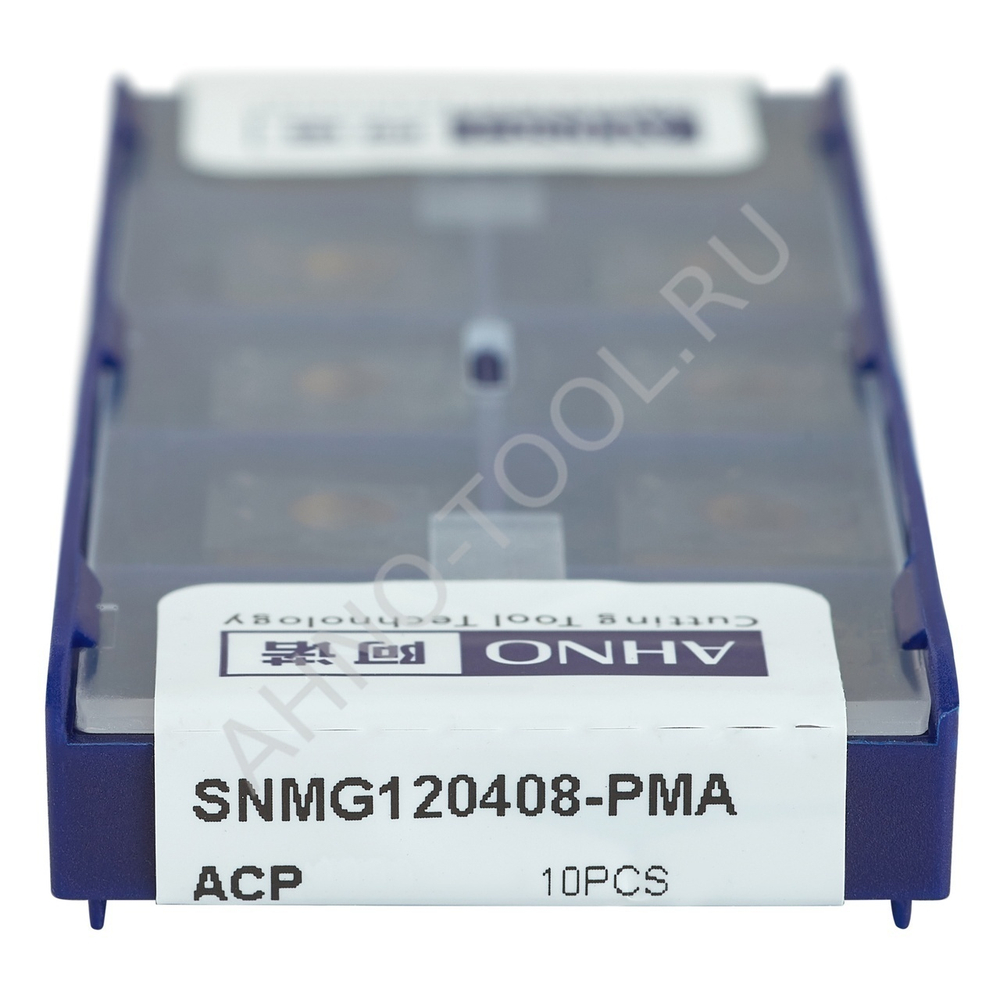 Пластина твердосплавная ISO SNMG120408-PMA ACP10E AHNO по стали, чистовая